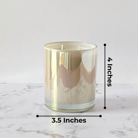 Private Label Candles by Velavida Candles 14 Oz Pearl Iridescent Candle (12 Candles)