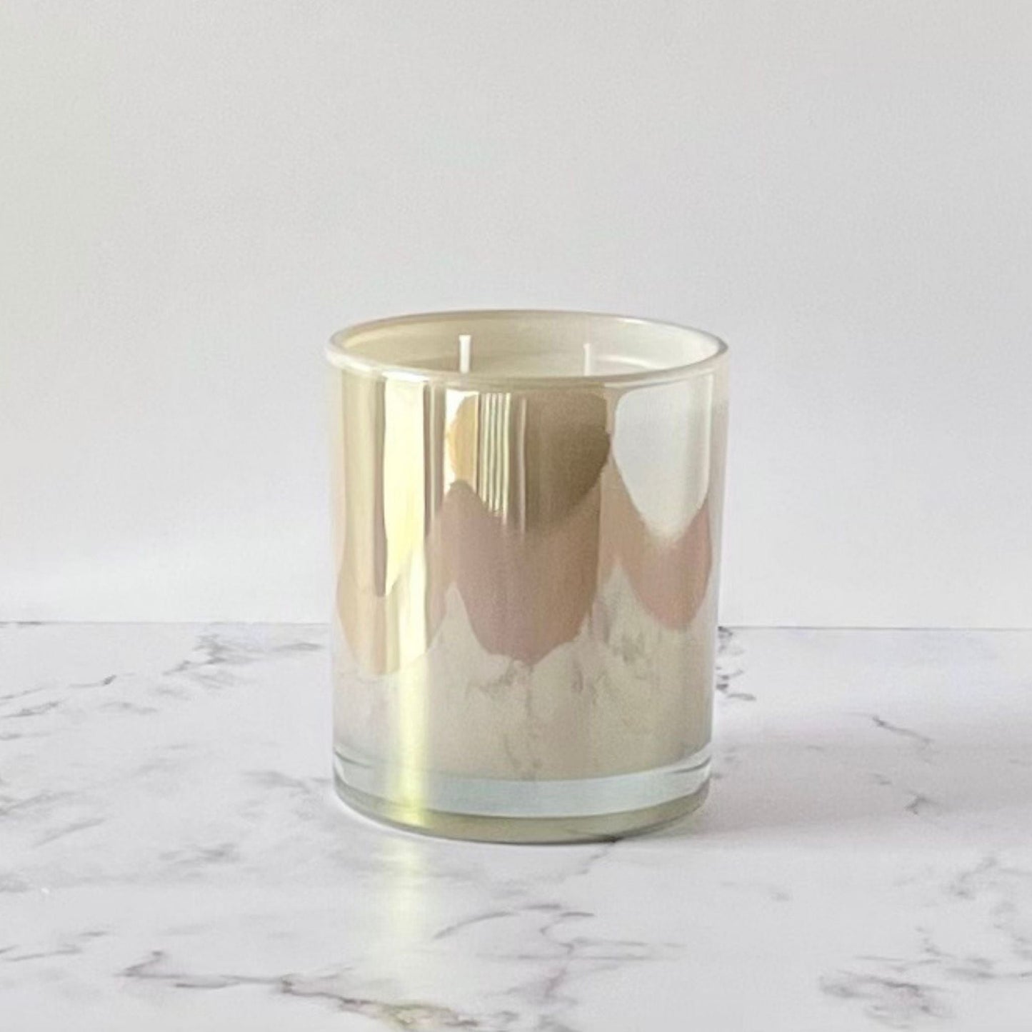 Private Label Candles by Velavida Candles 14 Oz Pearl Iridescent Wholesale candles in bulk