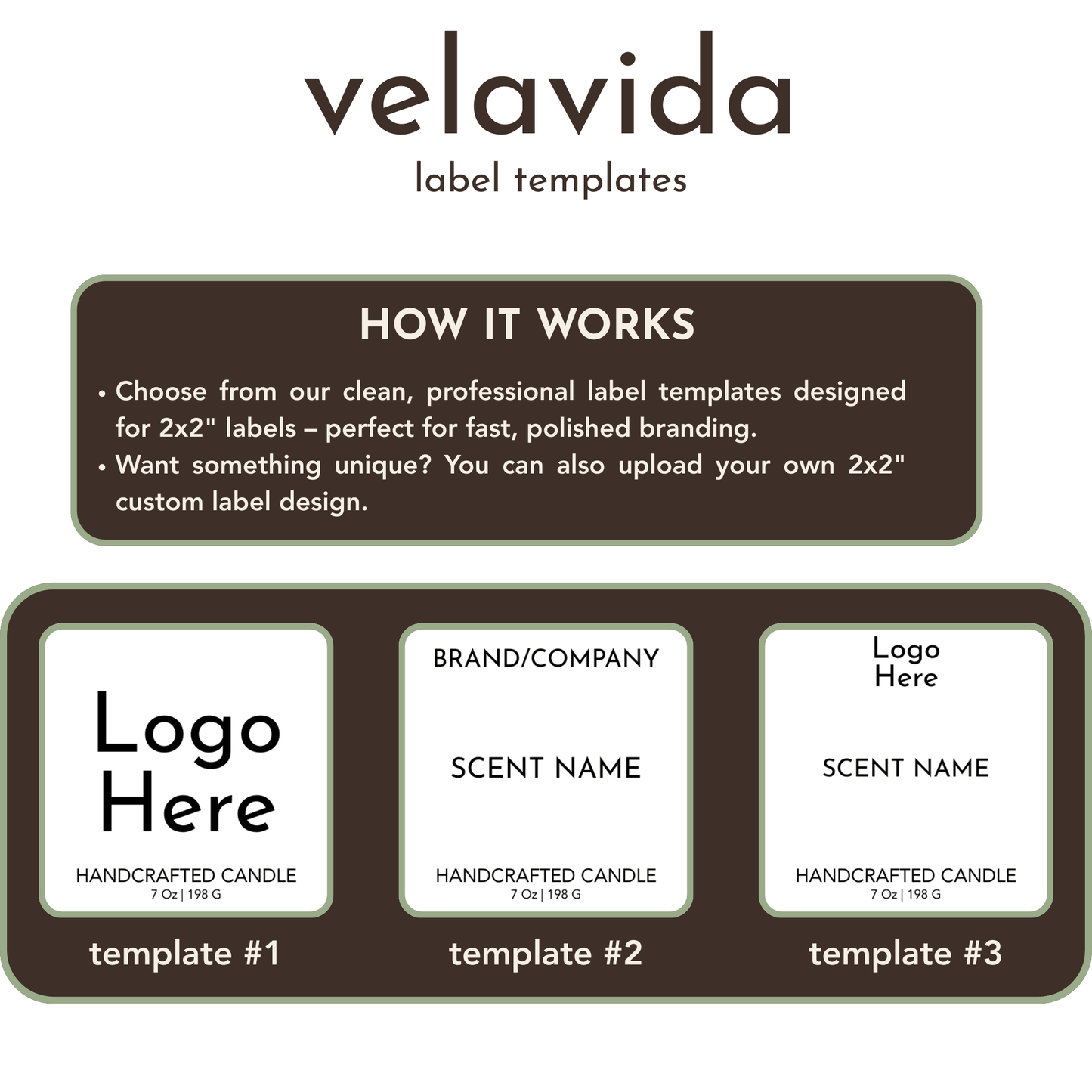 Private Label Candles by Velavida Candles Velavida Starter – 9 oz Black Glossy – 12 Customizable Candles