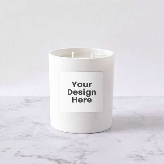 14 Oz White Matte Private Label Candles (12 Candles)