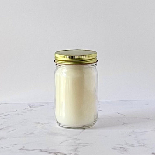 Private Label by Velavida Candles 7 Oz 12 Oz Mason Jar Unlabeled Wholesale Bulk Candles (12 Candles)
