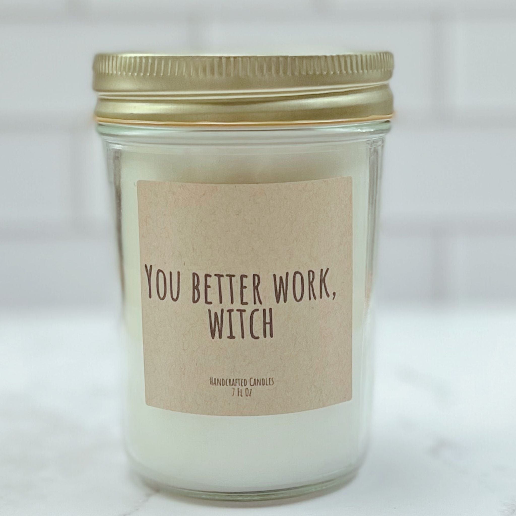 Private Label by Velavida Candles 7 Oz Funny Halloween Wholesale Candles (24 Candles)