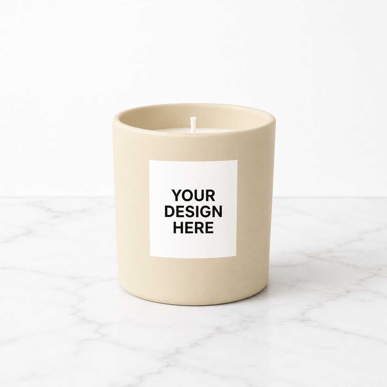 Private Label by Velavida Candles Matte Nude 9 oz Wholesale Candles (12 Pack)