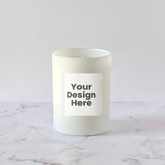 Private Label Candles by Velavida Candles 13.5 Oz White Matte Candle (12 Candles)