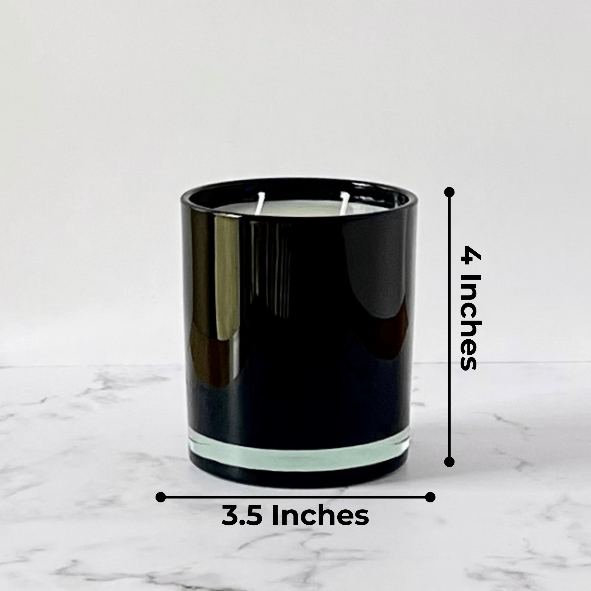 Private Label Candles by Velavida Candles 14 Oz Black Glossy Candle