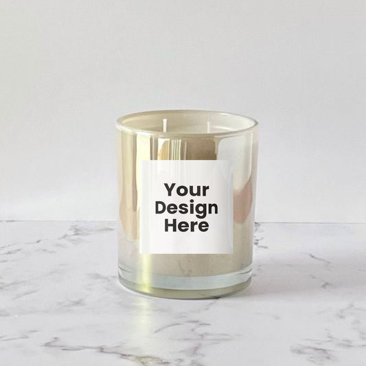 Private Label Candles by Velavida Candles 14 Oz Pearl Iridescent Candle (12 Candles)