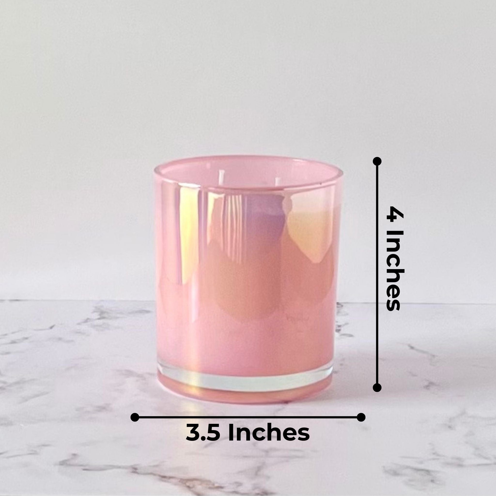 Private Label Candles by Velavida Candles 14 Oz Pink Iridescent Candle (12 Candles)