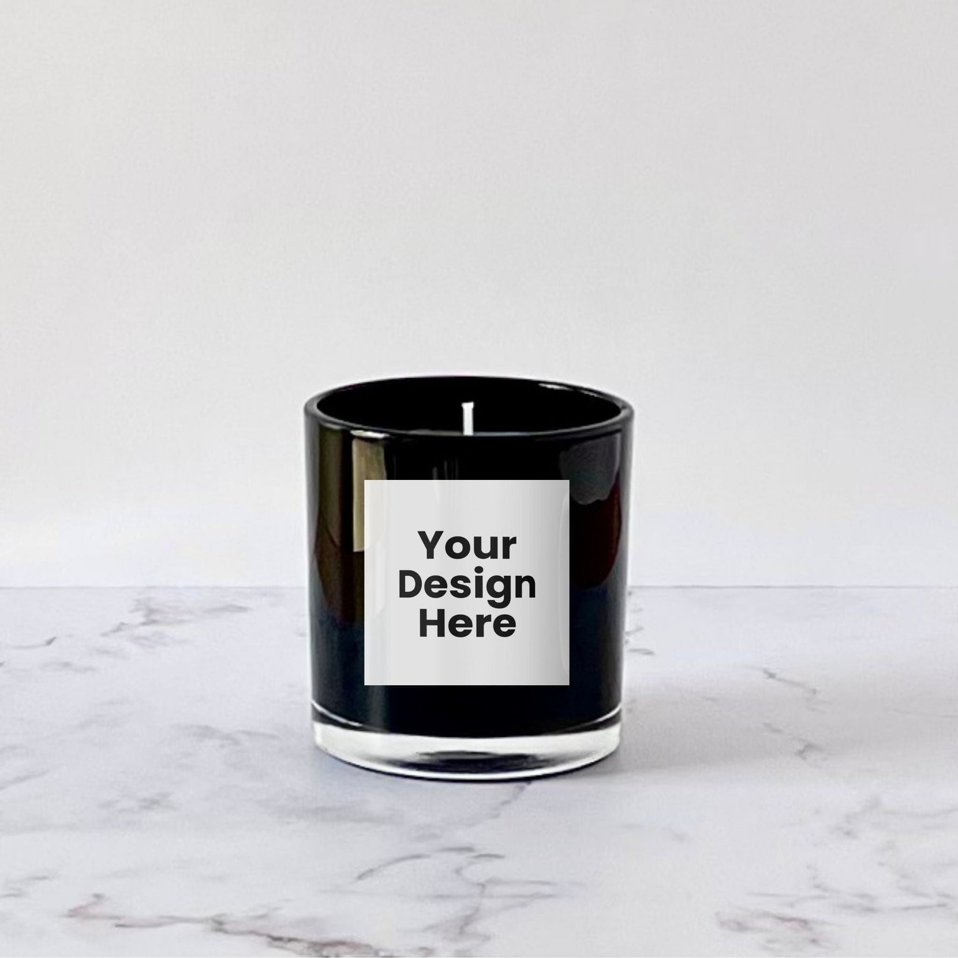 Private Label Candles by Velavida Candles 9 Oz Black Glossy Candle (12 Candles)