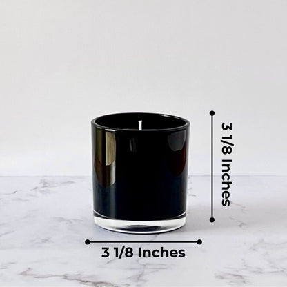 Private Label Candles by Velavida Candles 9 Oz Black Glossy Candle (12 Candles)