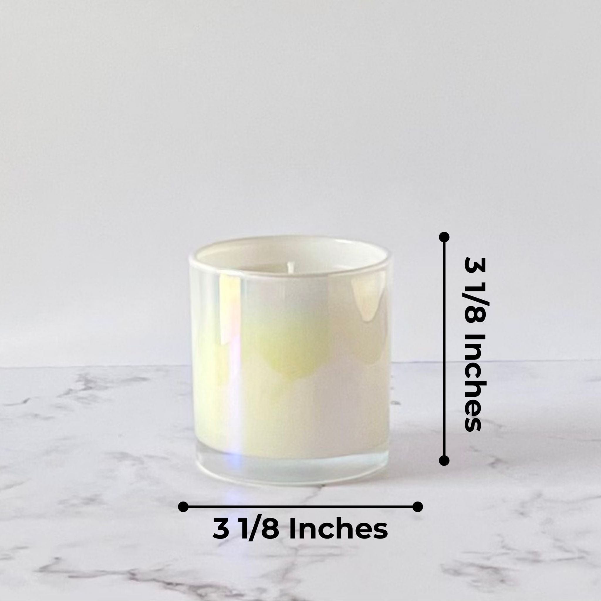 Private Label Candles by Velavida Candles 9 Oz Pearl Iridescent Candle (12 Candles)