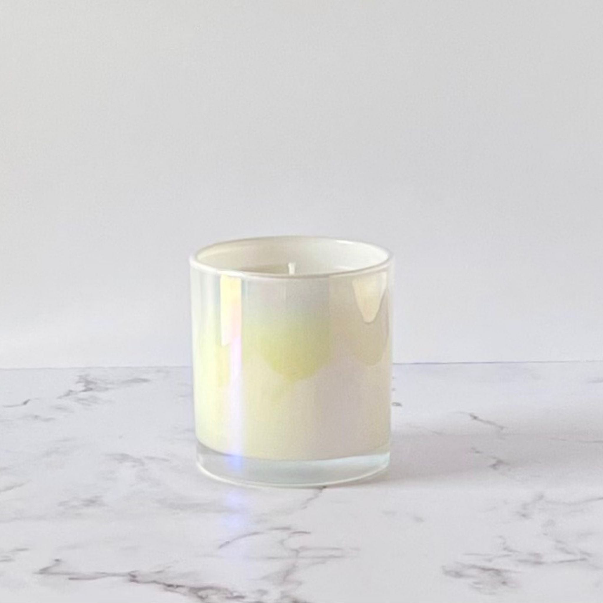 Private Label Candles by Velavida Candles 9 Oz Pearl Iridescent Wholesale candles in bulk