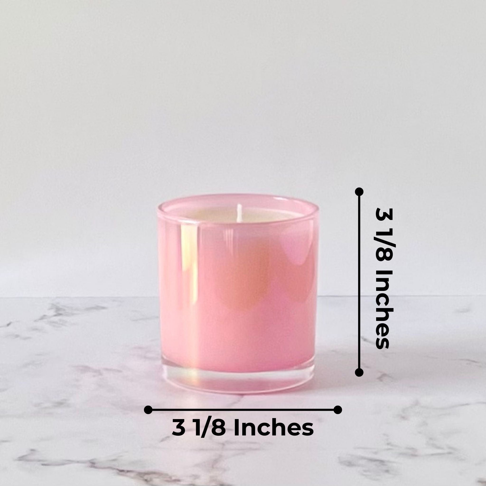 Private Label Candles by Velavida Candles 9 Oz Pink Iridescent Candle (12 Candles)
