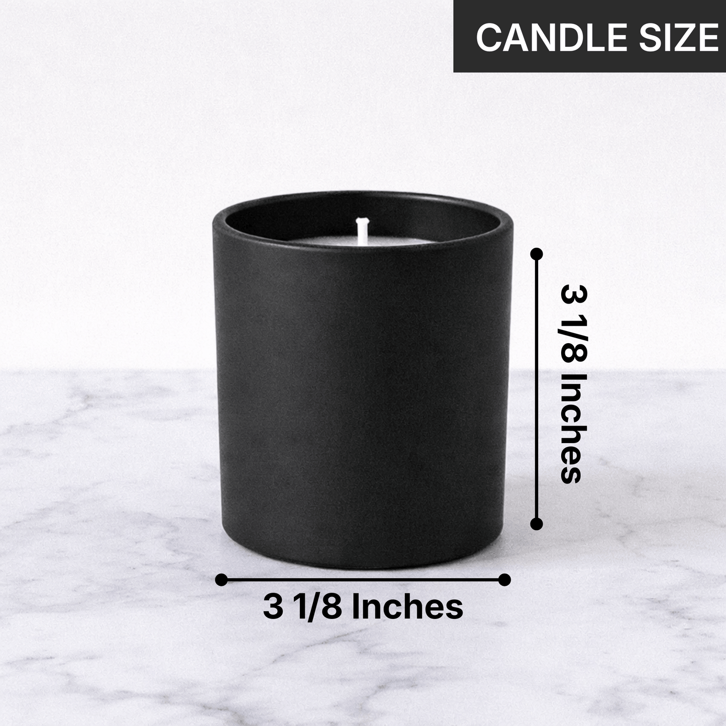 Private Label Candles by Velavida Candles Harperlume 9 Oz Matte Black Private Label Candle