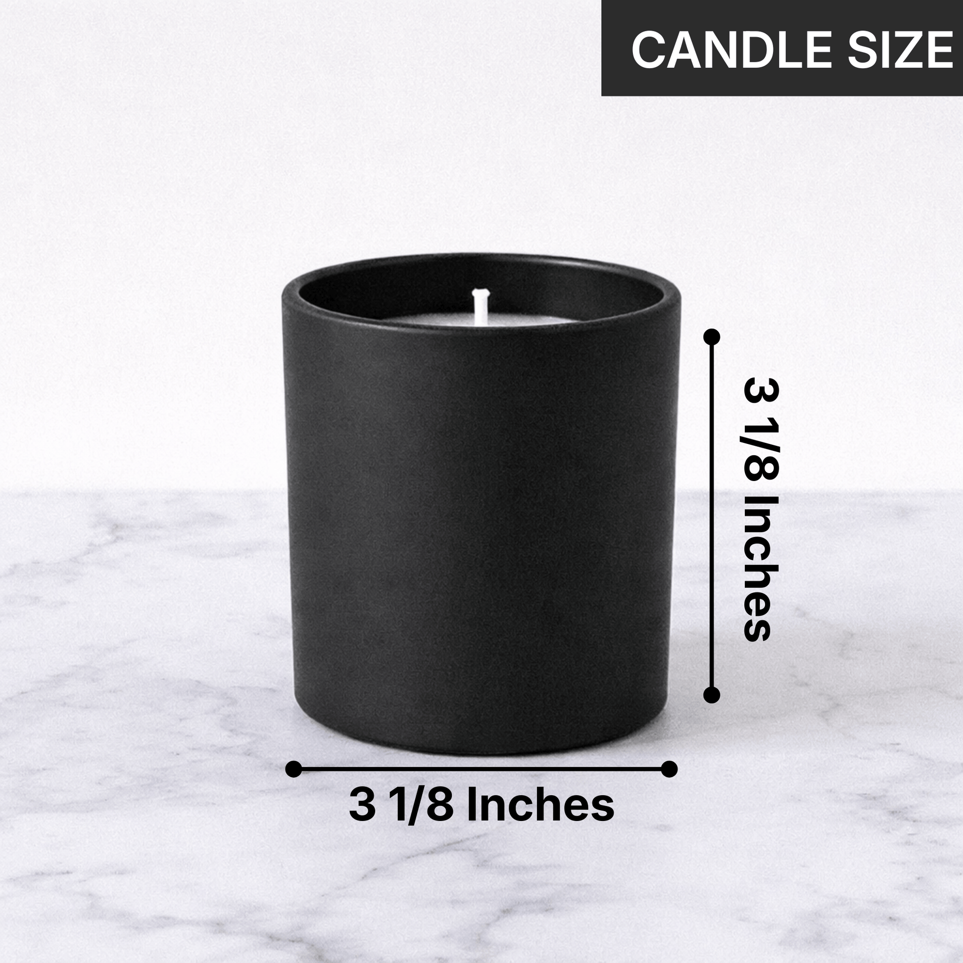 Private Label Candles by Velavida Candles Harperlume 9 Oz Matte Black Private Label Candle