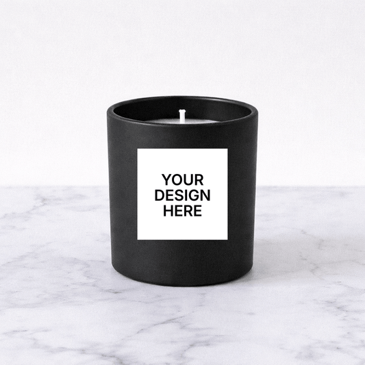 Private Label Candles by Velavida Candles Harperlume 9 Oz Matte Black Private Label Candle
