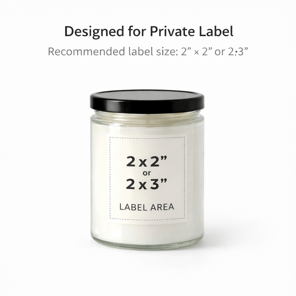 Starting at $7.50 per candle Candles 9 oz Bulk Candles- 12 Pack Clear Jar with Black Lid